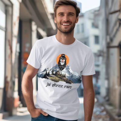 Hanuman in Mountain White T-shirt